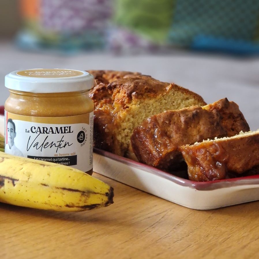 Gâteau à la banane et au caramel au beurre salé
