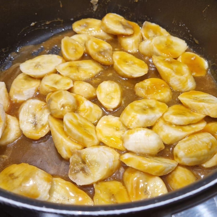 Gâteau à la banane et au caramel au beurre salé